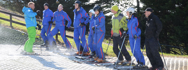 Instructor training at the Ski Club of Ireland Kilternan